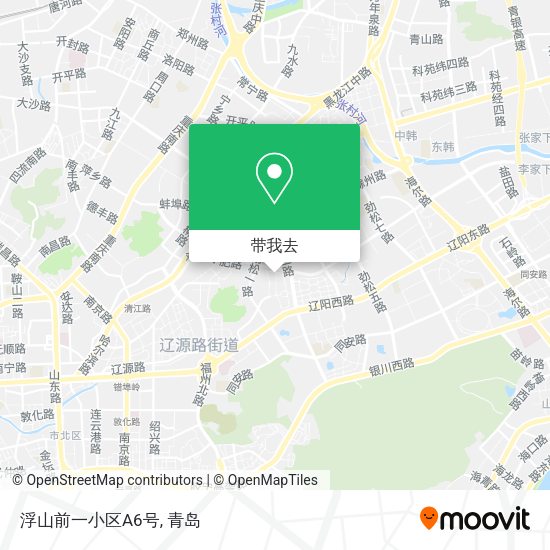 浮山前一小区A6号地图