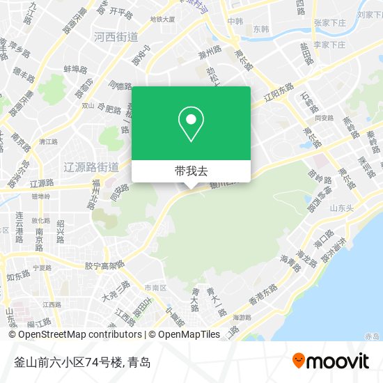 釜山前六小区74号楼地图