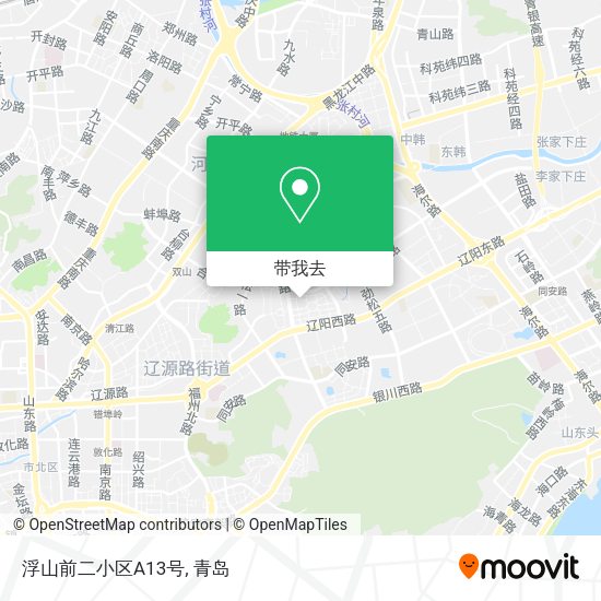 浮山前二小区A13号地图