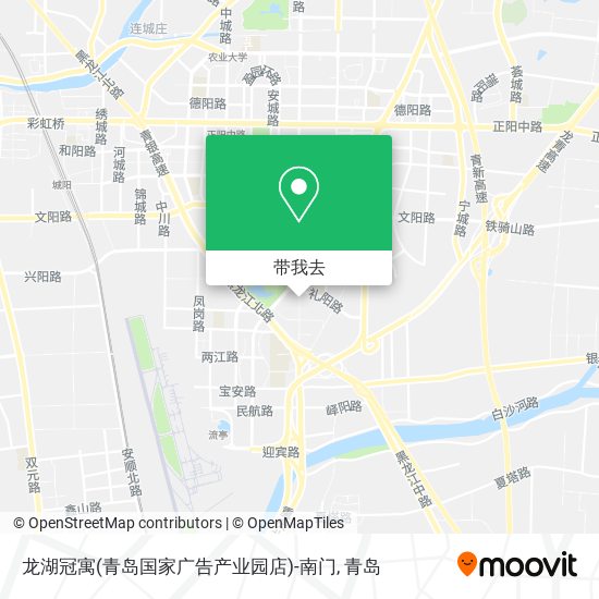 龙湖冠寓(青岛国家广告产业园店)-南门地图