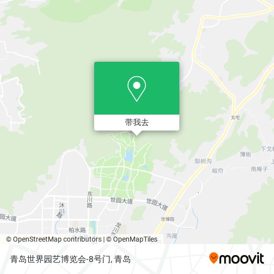 青岛世界园艺博览会-8号门地图
