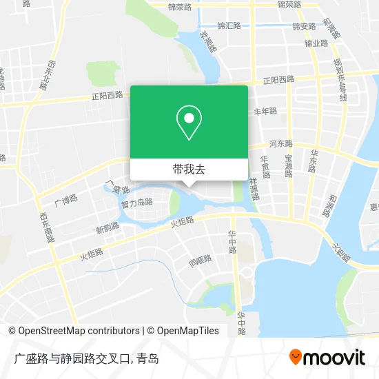 广盛路与静园路交叉口地图