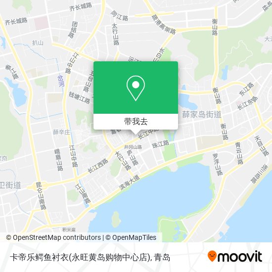 卡帝乐鳄鱼衬衣(永旺黄岛购物中心店)地图