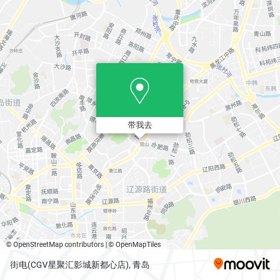 街电(CGV星聚汇影城新都心店)地图