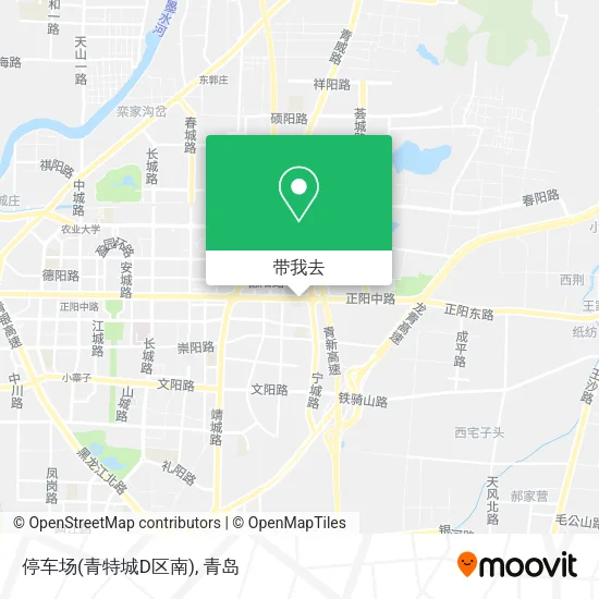 停车场(青特城D区南)地图