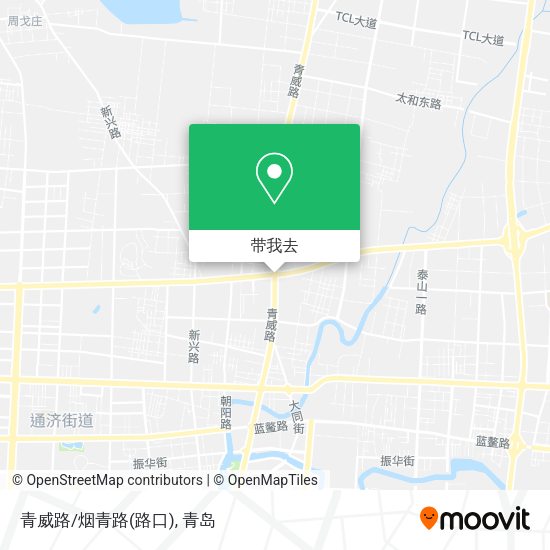青威路/烟青路(路口)地图