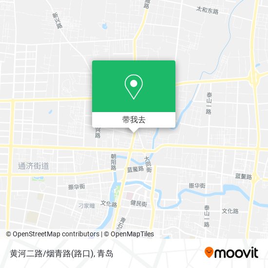 黄河二路/烟青路(路口)地图
