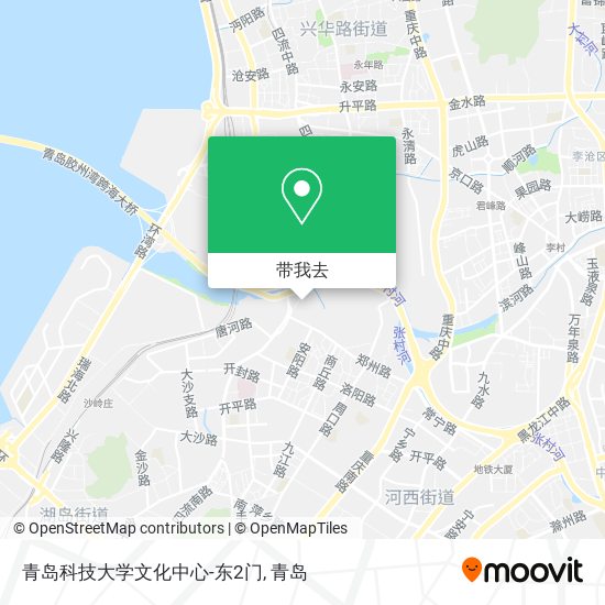 青岛科技大学文化中心-东2门地图