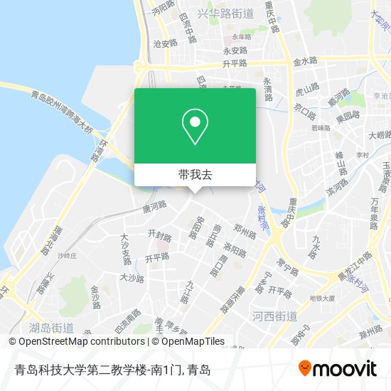 青岛科技大学第二教学楼-南1门地图