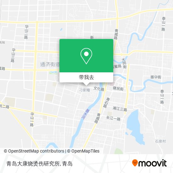 青岛大康烧烫伤研究所地图