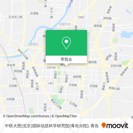 中联大恩(北京)国际信息科学研究院(青岛分院)地图