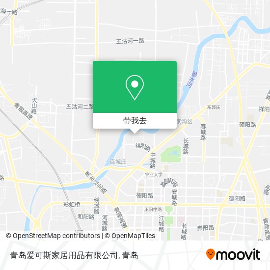 青岛爱可斯家居用品有限公司地图
