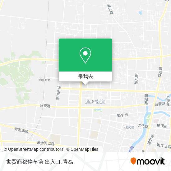世贸商都停车场-出入口地图