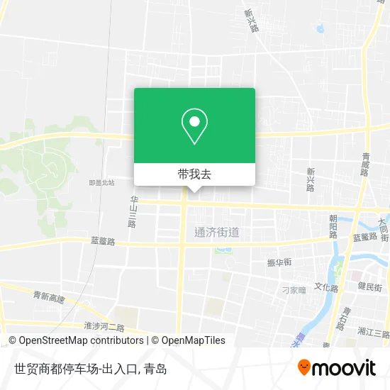 世贸商都停车场-出入口地图
