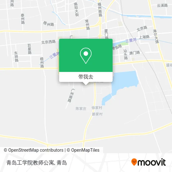 青岛工学院教师公寓地图