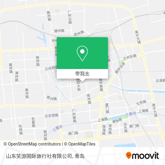 山东笑游国际旅行社有限公司地图
