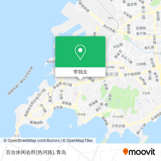 百合休闲会所(热河路)地图