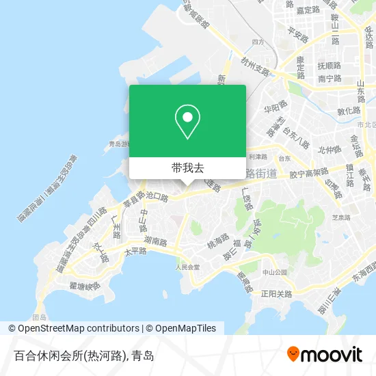 百合休闲会所(热河路)地图