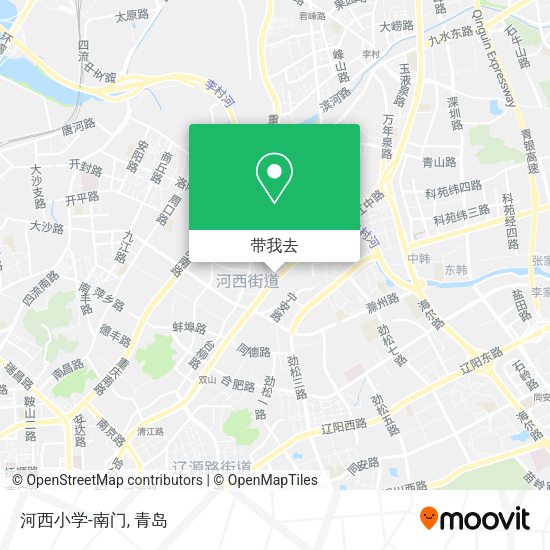 河西小学-南门地图
