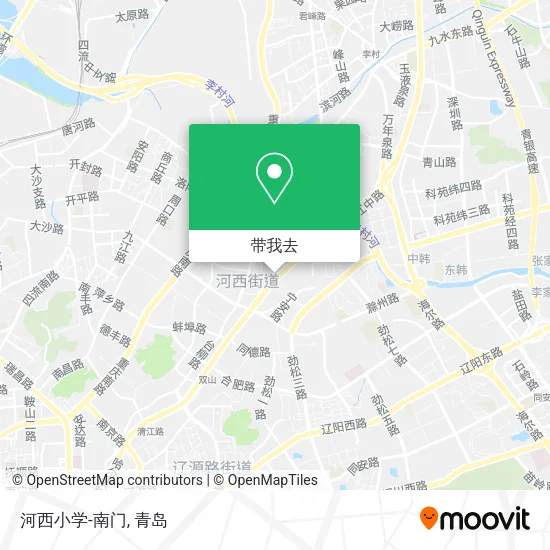 河西小学-南门地图