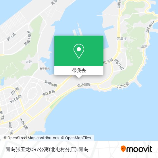 青岛张玉龙CR7公寓(北屯村分店)地图