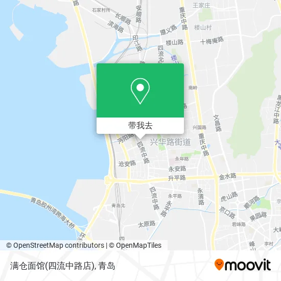 满仓面馆(四流中路店)地图