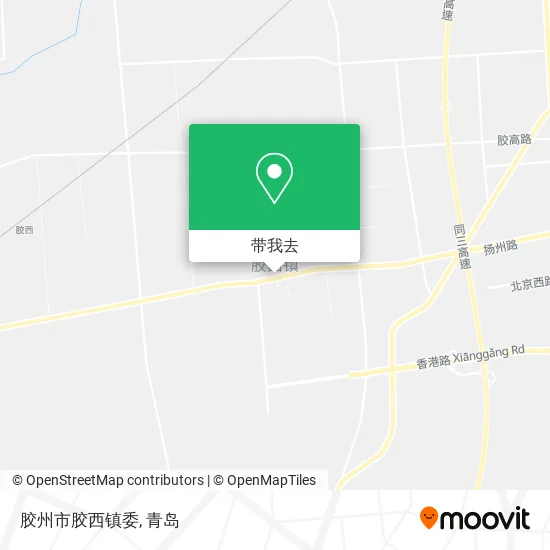 胶州市胶西镇委地图