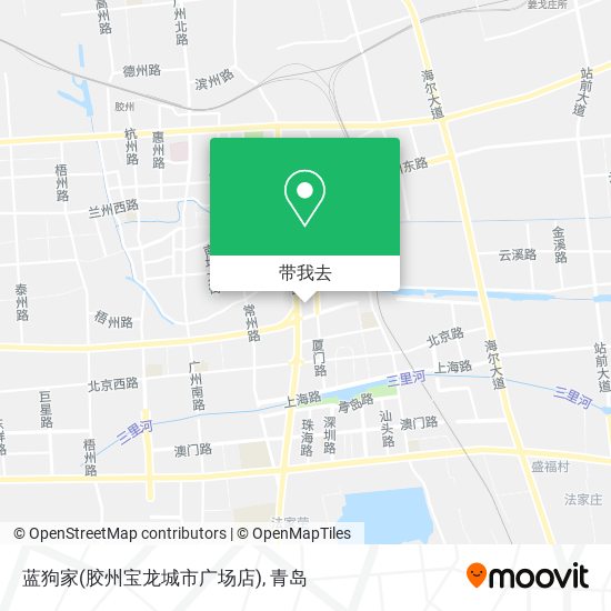 蓝狗家(胶州宝龙城市广场店)地图