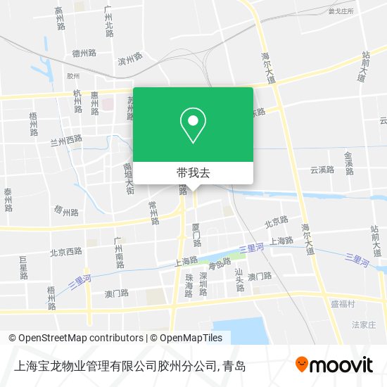 上海宝龙物业管理有限公司胶州分公司地图