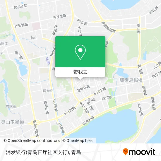 浦发银行(青岛官厅社区支行)地图