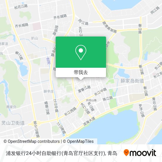 浦发银行24小时自助银行(青岛官厅社区支行)地图