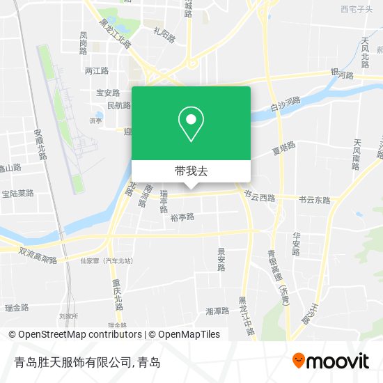 青岛胜天服饰有限公司地图