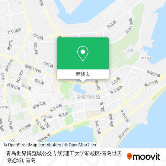 青岛世界博览城公交专线(理工大学新校区-青岛世界博览城)地图