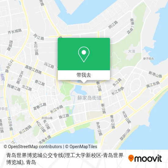 青岛世界博览城公交专线(理工大学新校区-青岛世界博览城)地图