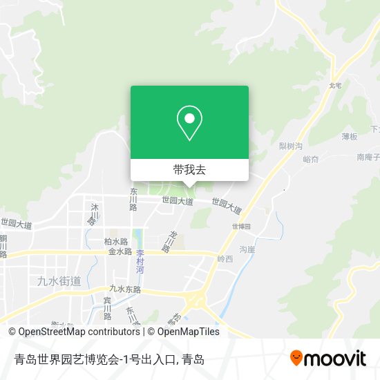 青岛世界园艺博览会-1号出入口地图