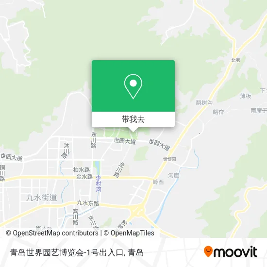 青岛世界园艺博览会-1号出入口地图