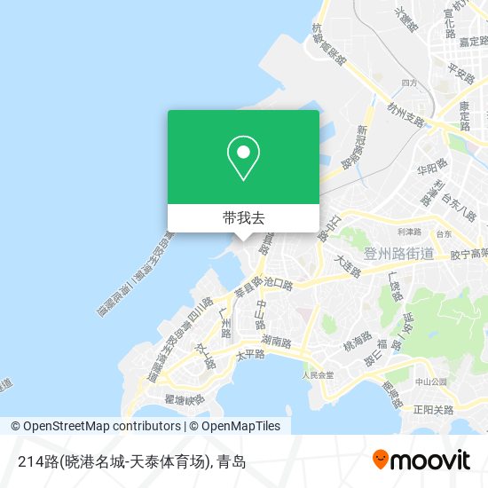 214路(晓港名城-天泰体育场)地图