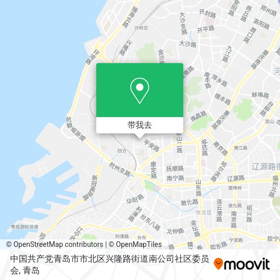 中国共产党青岛市市北区兴隆路街道南公司社区委员会地图