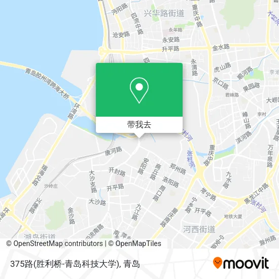 375路(胜利桥-青岛科技大学)地图