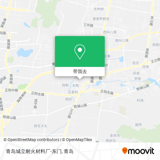 青岛城立耐火材料厂-东门地图