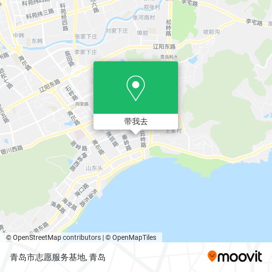青岛市志愿服务基地地图