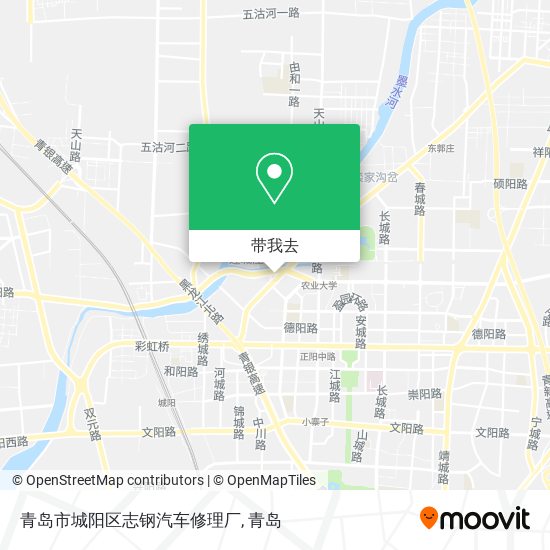 青岛市城阳区志钢汽车修理厂地图
