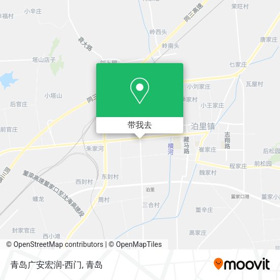 青岛广安宏润-西门地图