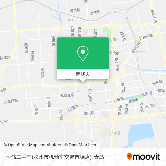 恒伟二手车(胶州市机动车交易市场店)地图