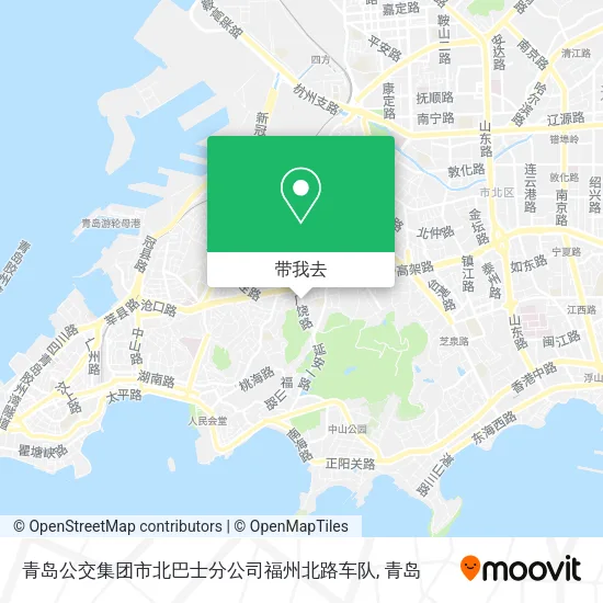 青岛公交集团市北巴士分公司福州北路车队地图