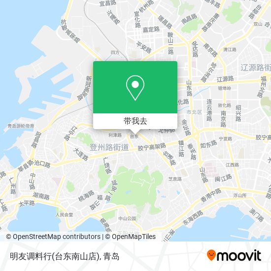 明友调料行(台东南山店)地图