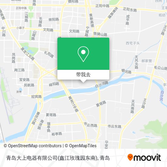 青岛大上电器有限公司(鑫江玫瑰园东南)地图