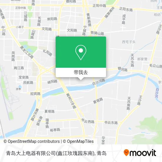 青岛大上电器有限公司(鑫江玫瑰园东南)地图