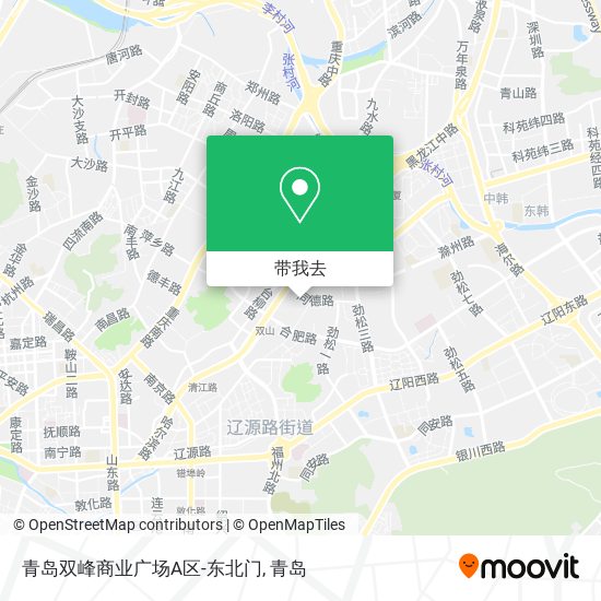 青岛双峰商业广场A区-东北门地图