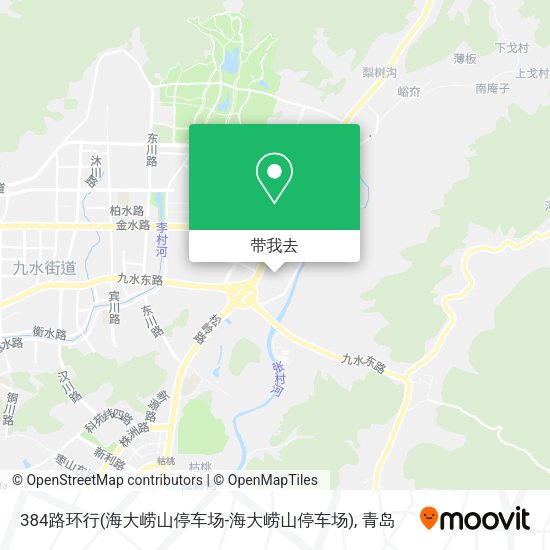 384路环行(海大崂山停车场-海大崂山停车场)地图